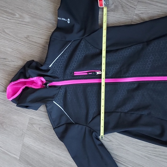 Free Country hooded long sleeve black lined coat with pockets xl (10-12) - Picture 15 of 17